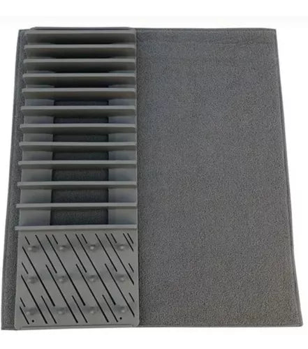 Escurridor Plegable Alfombra Gris