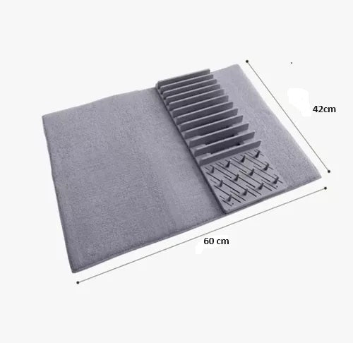 Escurridor Plegable Alfombra Gris