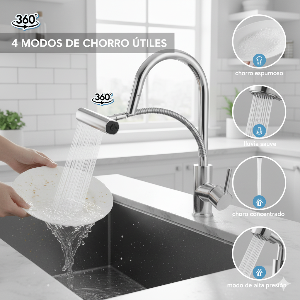 GRIFO GIRATORIO 4 EN 1